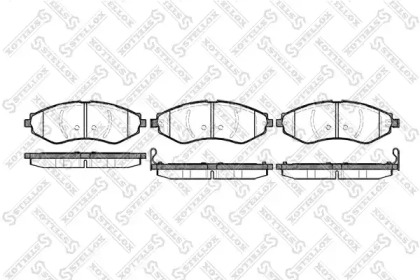 Комплект тормозных колодок STELLOX 656 022-SX